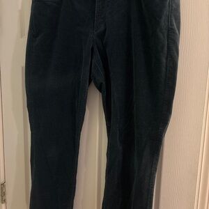 Loft curvy skinny forest green  Corduroy Pants Size 12